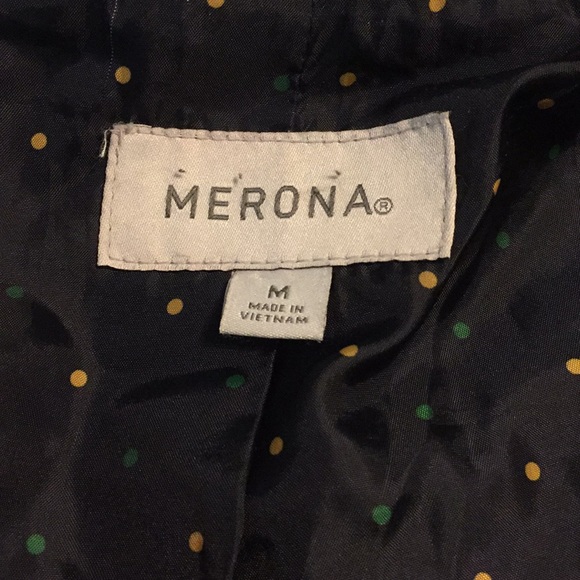 🛍Merona brand woman’s pea coat sz medium green - Picture 3 of 6